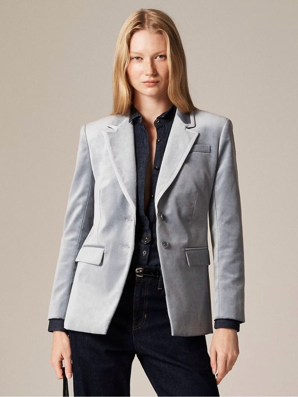 J. Crew Madelyn Velvet Blazer